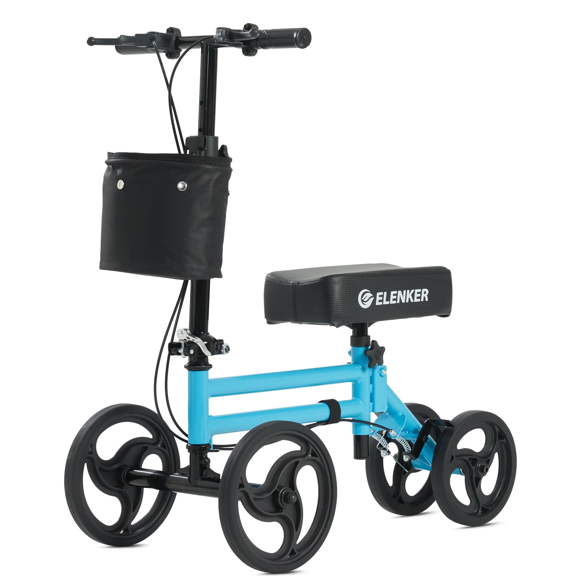 YF-9005G Economy Knee Walker 10" Wheels with Dual Braking System - Blue