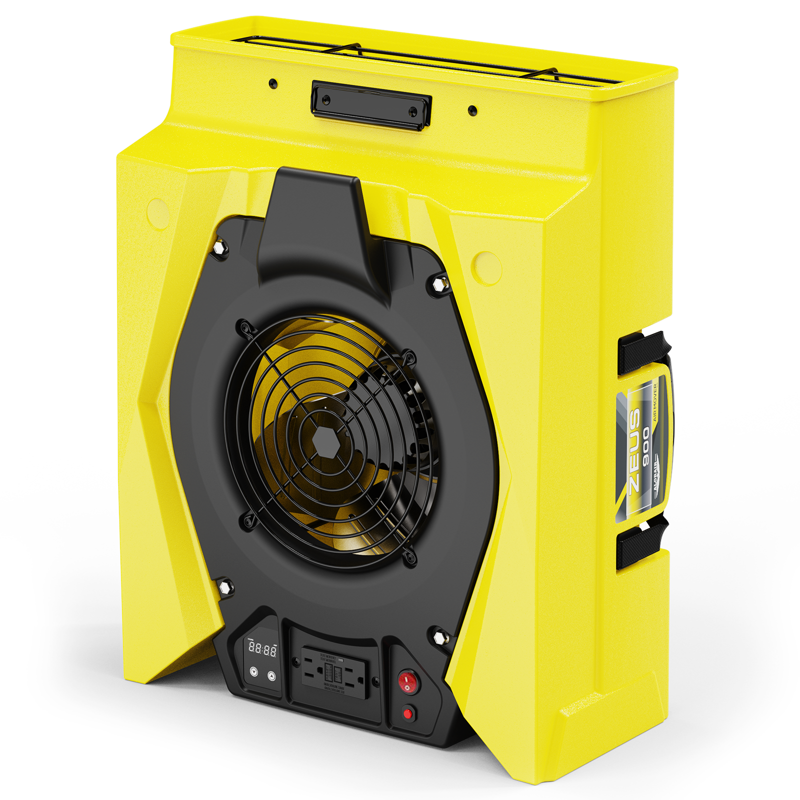 AlorAir® 950 CFM Air Mover with Circuit Breaker and Daisy Chain for Floor Drying Blower Fan | Zeus 900 - Yellow