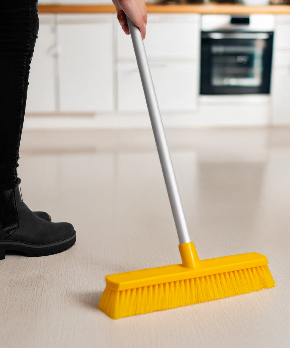 Everyday Wide Sweeping Broom 380mm - Yellow (Soft) - Polypropylene / 12cm 120cm 38cm 0.558kg