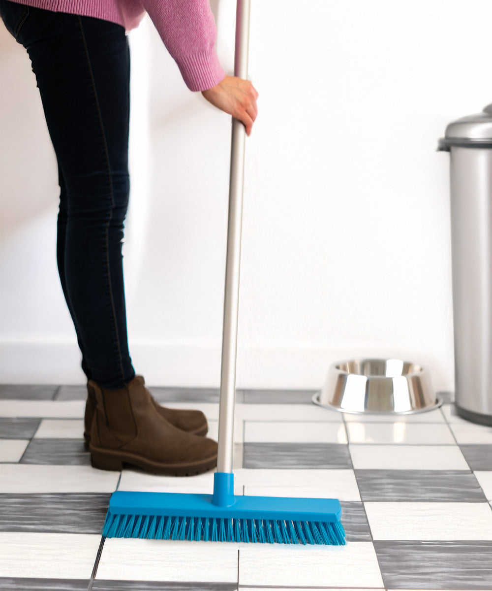 Everyday Wide Sweeping Broom 380mm - Blue (Stiff) - Polypropylene / 12cm 120cm 38cm 0.558kg