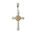 Anhänger 925 Silber Trachtenschmuck Zirkonia kristall