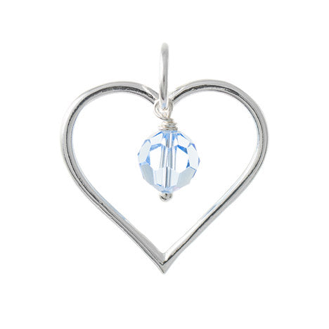 Anhänger 925 Silber Trachtenschmuck Zirkonia hellblau