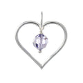 Anhänger 925 Silber Trachtenschmuck Zirkonia lila