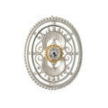 Brosche 925 Silber Trachtenschmuck Zirkonia kristall