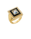 BAGUE - BLUE STONE LISA - 52