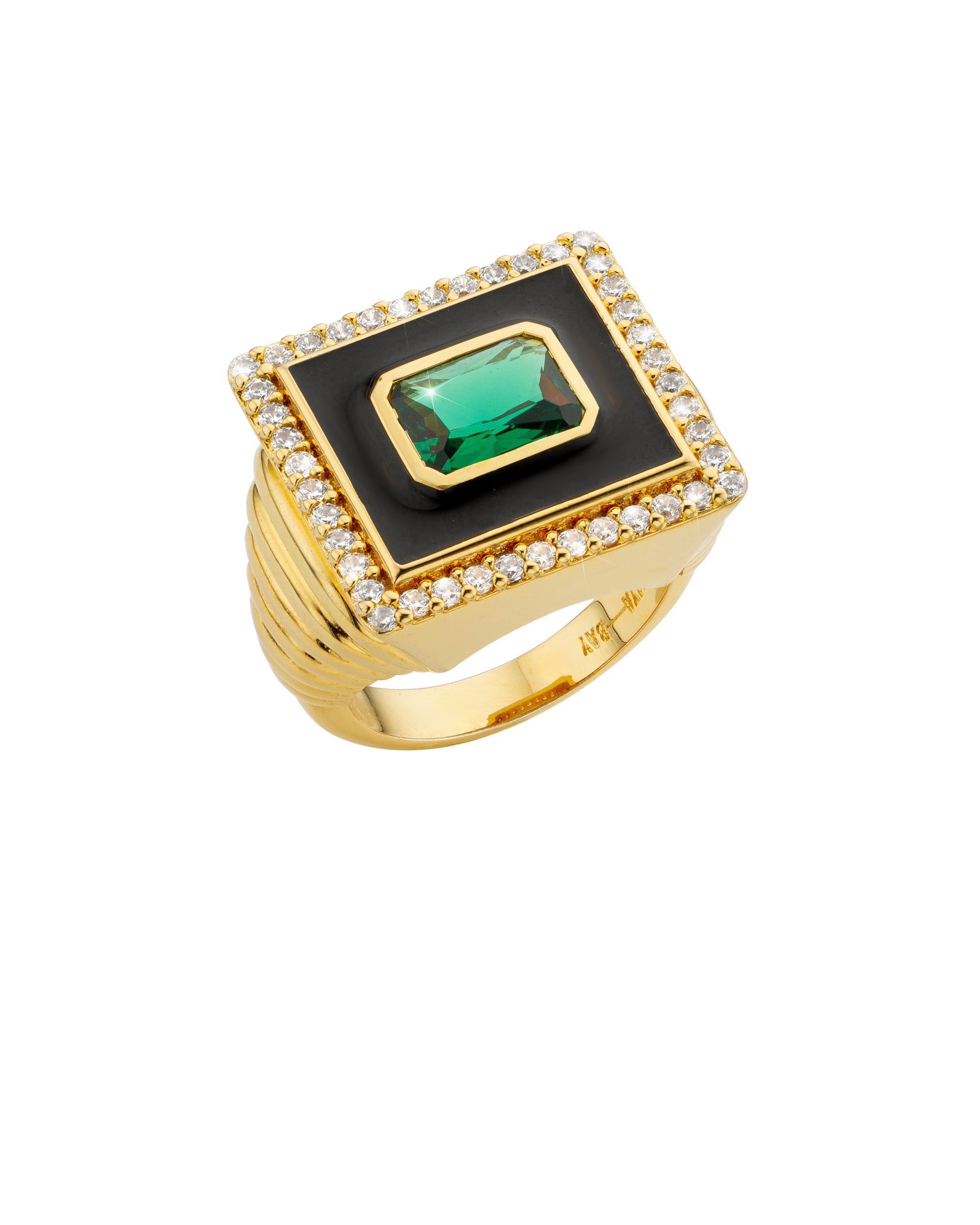 BAGUE - GREEN STONE TANYA - 52