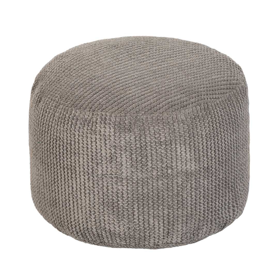 Kids Bean Bag Footstool Round Beanbag Footrest Indoor Pouffes Soft Toddler Bean Bag Leg rest - Mink