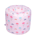 Bean Bag Chair Kids Bean Bags Printed Round Kiddies Beanbag with Carry Handle - Rainbow