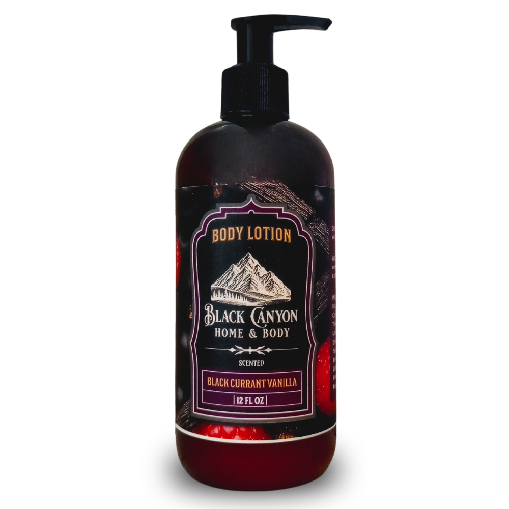 Black Currant Vanilla Scented Body Lotion - 12 Oz