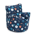 Printed Bean Bag Chair Kids Indoor Childrens Bean Bags Highback Pouffes - Champion