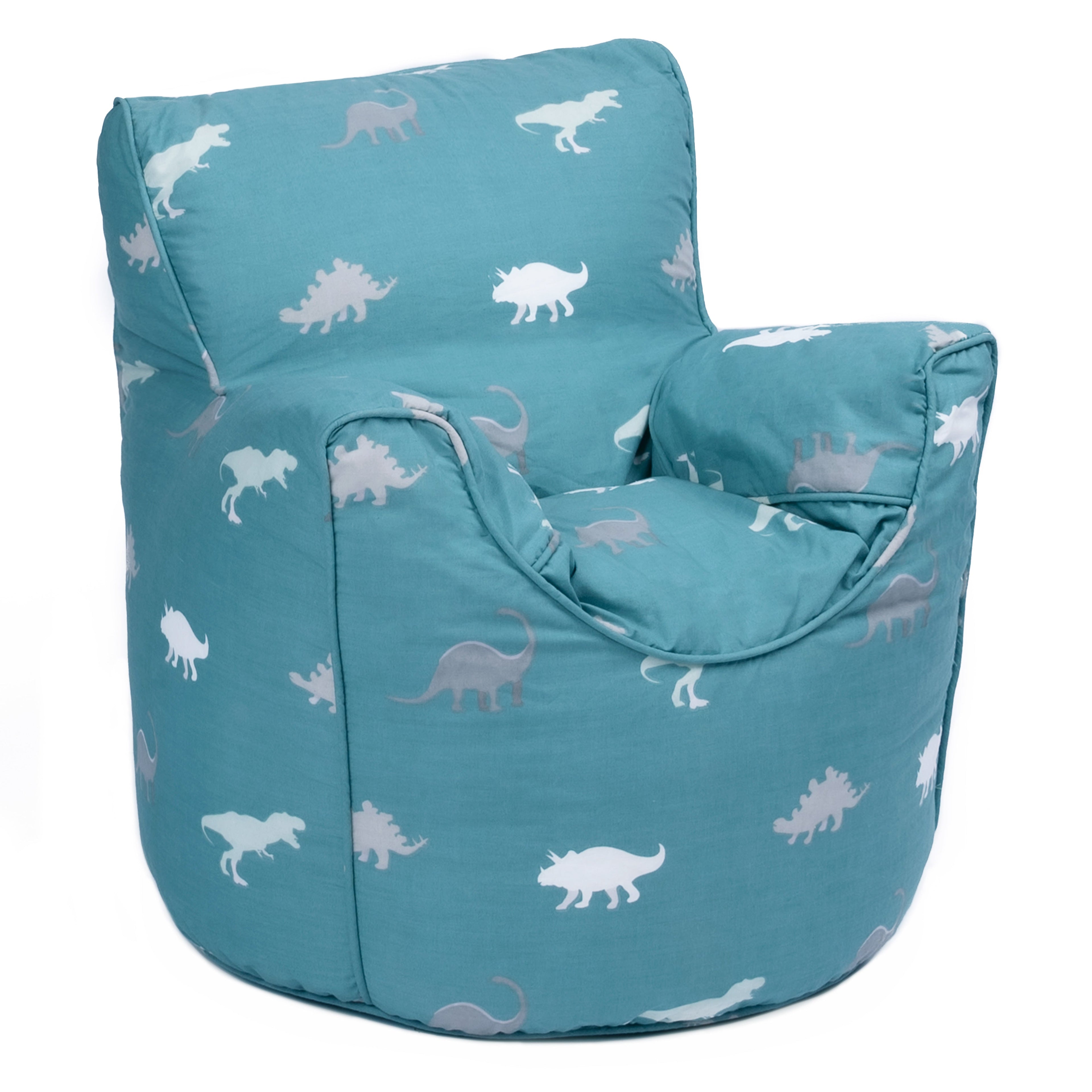 Printed Bean Bag Chair Kids Indoor Childrens Bean Bags Highback Pouffes - Rex
