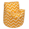Printed Bean Bag Chair Kids Indoor Childrens Bean Bags Highback Pouffes - ZigZag