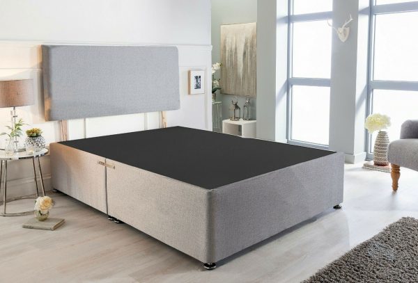 Standard Divan Base | Choose your Draws and Headboard - 3ft Single Bed (90cm x 190cm) / 2 Drawers / No headboard