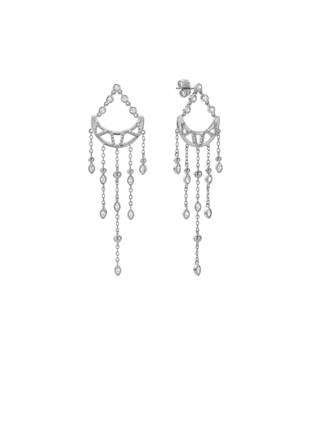 BOUCLES D'OREILLES - BOLLYWOOD QUEEN - argent