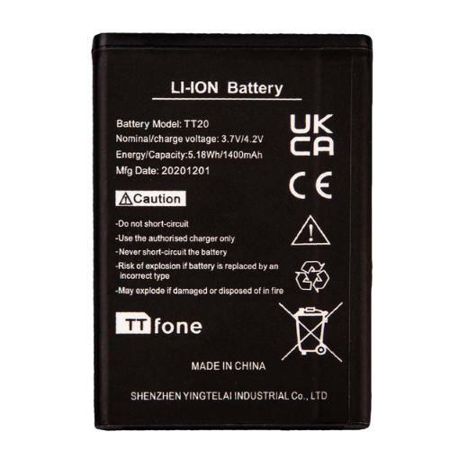 Original TTfone Spare Battery - for TT20