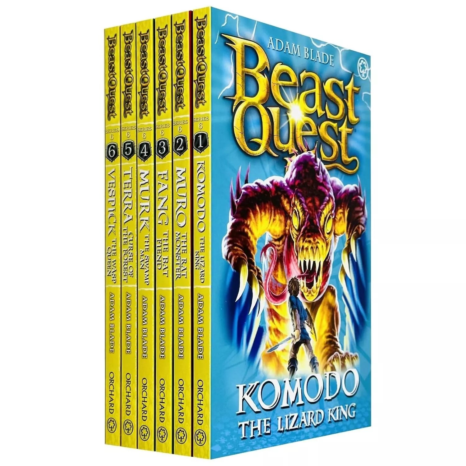 Beast Quest Series 6 The World of Chaos 6 Books Collection Set by Adam Blade