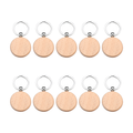 Beechwood Round Keychains (10pcs)