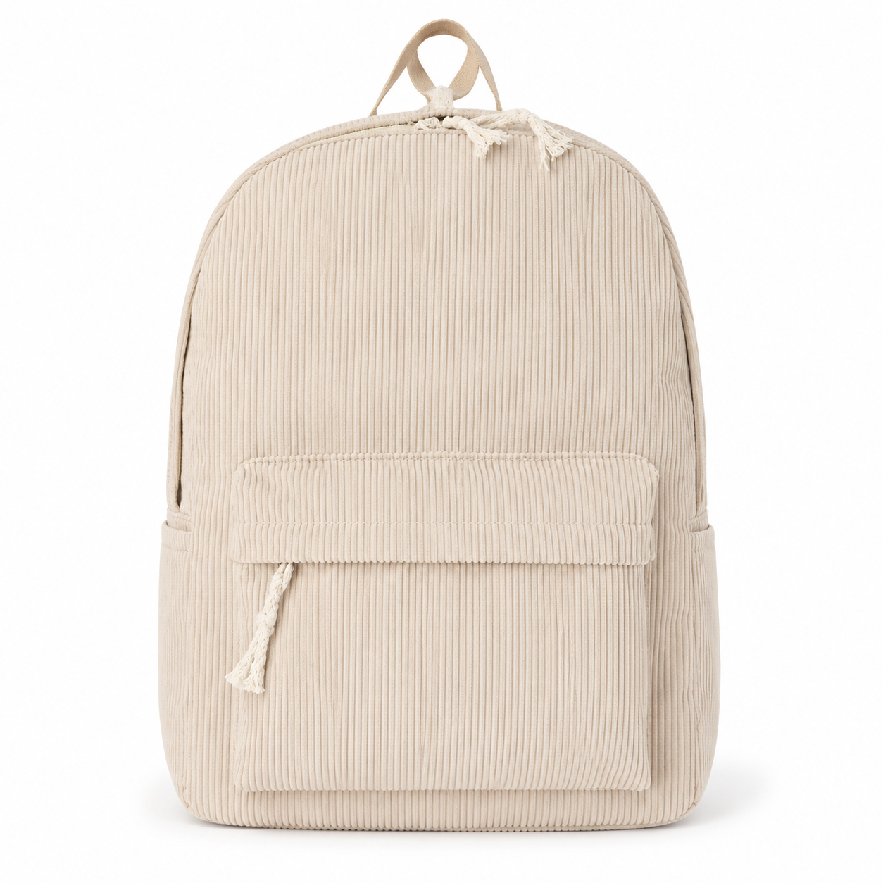 MamaRaya Personalized Kids Corduroy Backpack - Beige