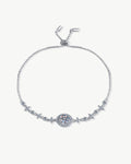 1 Carat Diamond Adjustable Round Charm Bracelet - Show You The Way - 1.0 ct. / Platinum (+$1000) / Natural (+$1000)