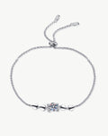 1 Carat Diamond Adjustable Charm Bracelet - 1.0 ct. / Platinum (+$1000) / Natural (+$1000)