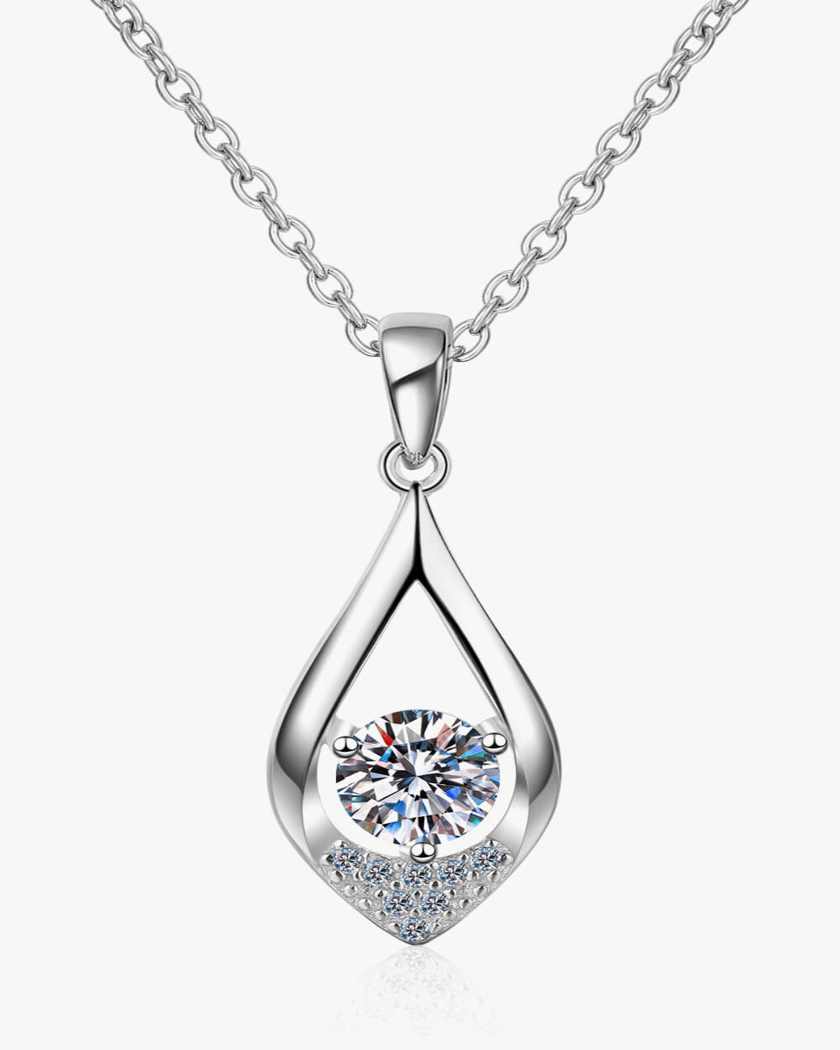 0.5 Carat Diamond Pendant Necklace - Glamorous Always - 0.50 ct. / 18K White Gold / Lab Grown (-$1000)