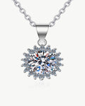 1 Carat Diamond Round Pendant Necklace