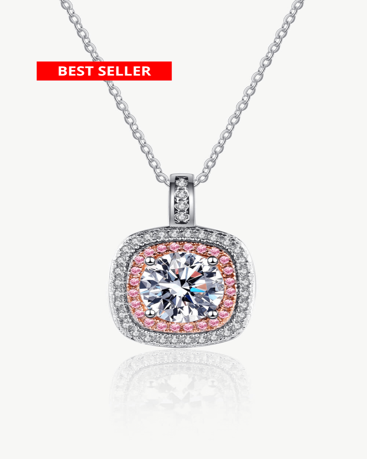 1 Carat Diamond Pendant Necklace - 1.0 ct. / 18K White Gold / Lab Grown (-$1000)