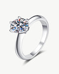 1.5 Carat Diamond Round Ring - 7