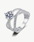 1 Carat Diamond Ring - Crisscross - 5