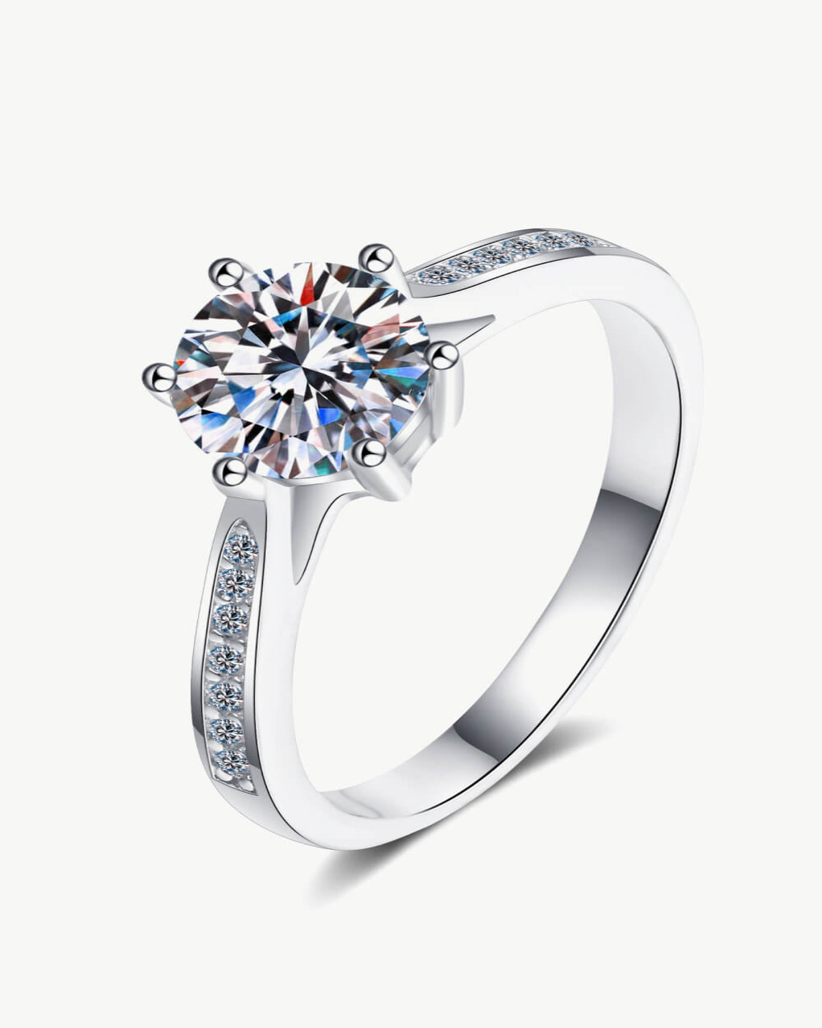 1 Carat Diamond Round Ring - 4