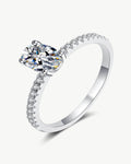 1 Carat Diamond Oval Ring - 8