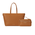 Work Tote + Mini Bag - h-brown