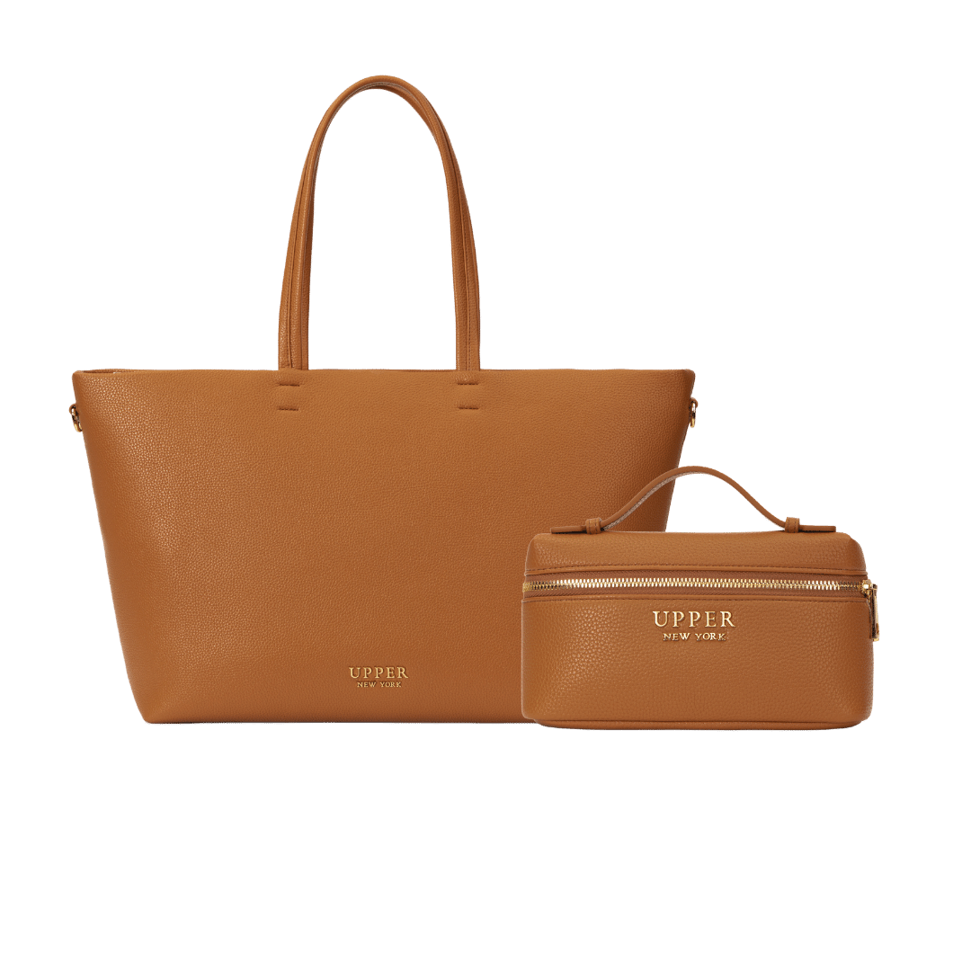 Work Tote + Mini Bag - h-brown