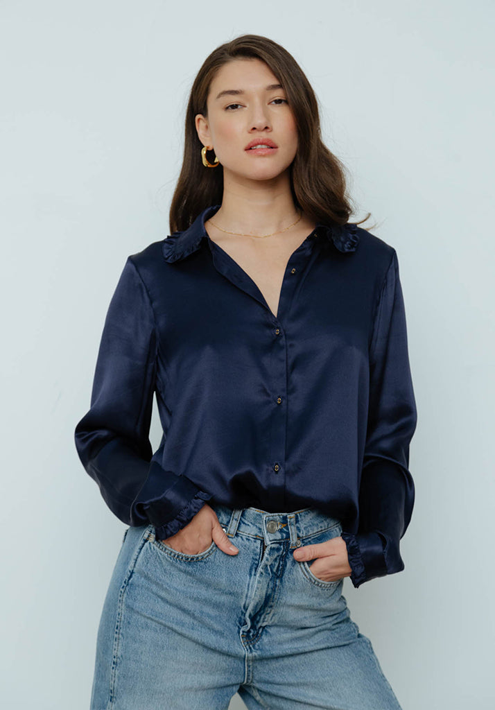 Beth Shirt In Navy - 12