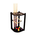 Corner Cue Stand For 10 Cues - Black Lacquer