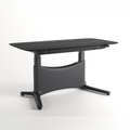 COLAMY LumiDesk All-in-1 Electric Height Adjustable Desk - 55.1"x 28.0" / Black Oak-Black / VENEER