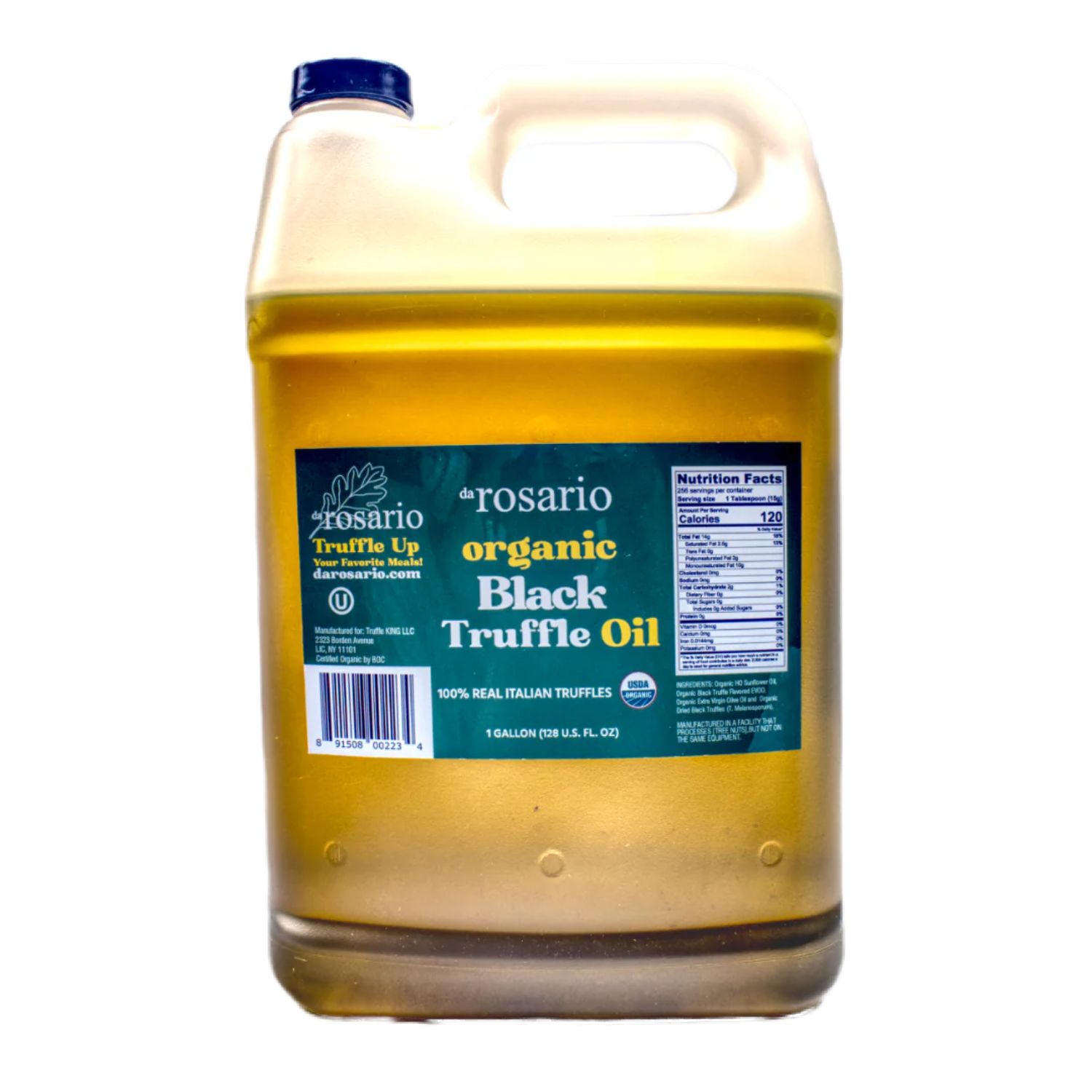 daRosario Organic Black Truffle Oil 1-Gallon