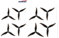 GEMFAN HURRICANE 51477 3 BLADE PROPELLER (Pack of 8) - Black
