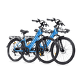 Cyseekin S10 City E-Bike 2er-Set – Ideal für Paare & Familien - Blau + Blau (2er-Set)