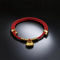 Blessing & Luck - Lucky Pouch Red String Pet Collar - Size: M | Length: 38-42cm | Weight: 2.5-6kg