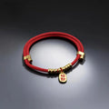 Blessing & Wealth - Prosperity Charm Red String Pet Collar - Size: M | Length: 38-42cm | Weight: 2.5-6kg