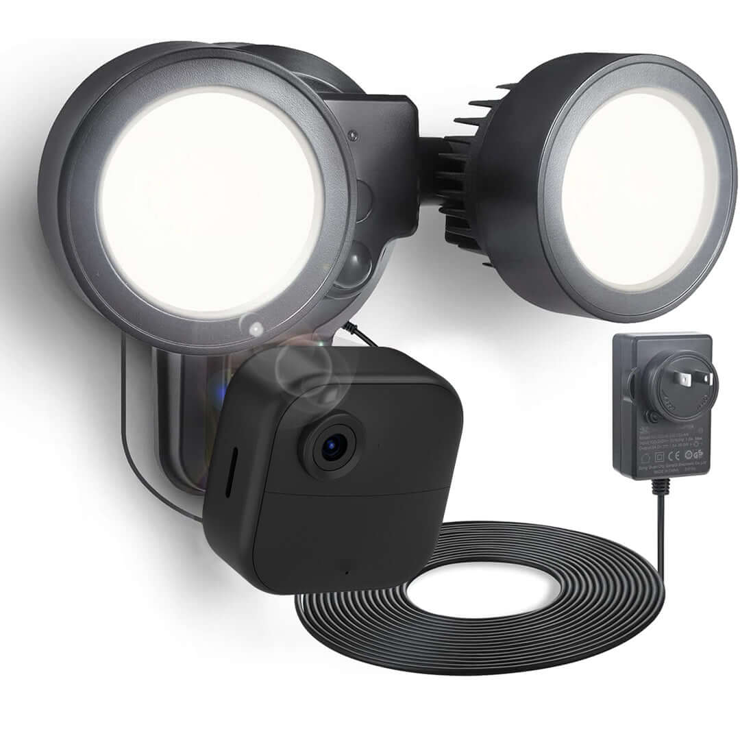 Wasserstein 3-in-1 Floodlight, Charger & Mount for Blink Outdoor 4 & 3 / XT2 / XT Camera | 24.6 ft Power Adapter Included