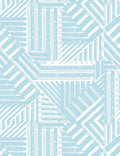 'Bloc' Wallpaper by Wallshoppe - Elephant / Light Blue - Traditional / Sample - 8 x 8 in.