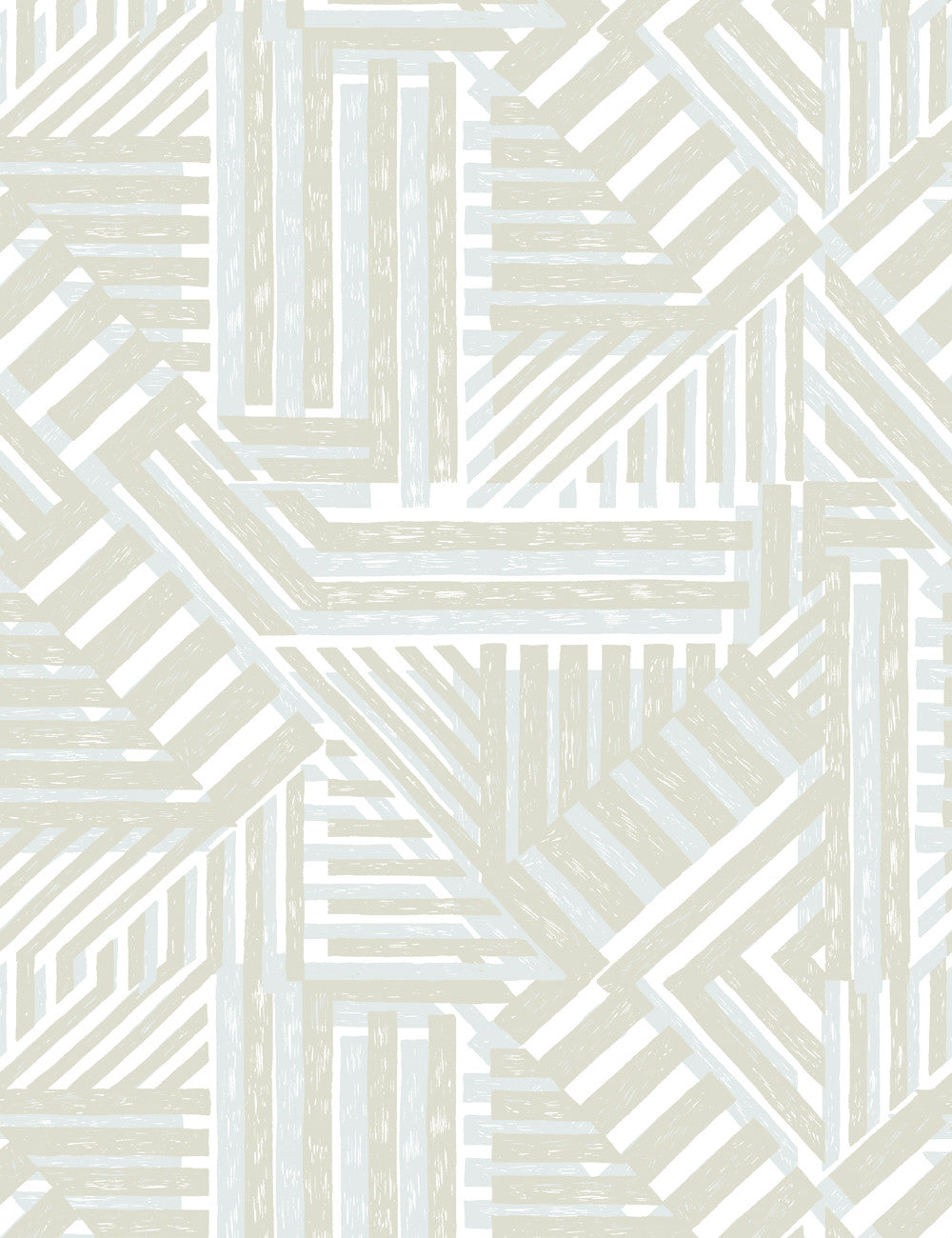 'Bloc' Wallpaper by Wallshoppe - Straw - Traditional / Sample - 8 x 8 in.