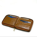 Everyday Croco Leather Wallets - Mocha