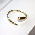 Tejo Adjustable Wrap Cuff II - Polished Brass
