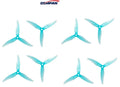 GEMFAN HURRICANE 51477 3 BLADE PROPELLER (Pack of 8) - Blue