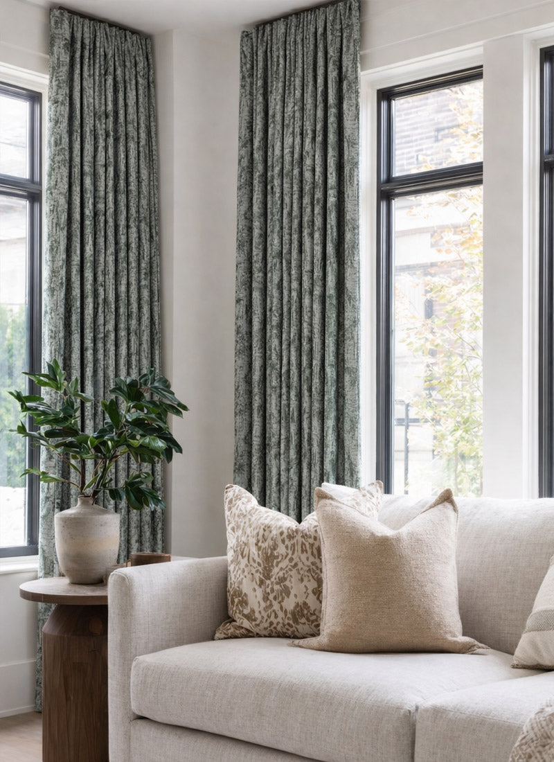 Boho Chic Palm Print Blackout Curtains for Bedroom & Living Room