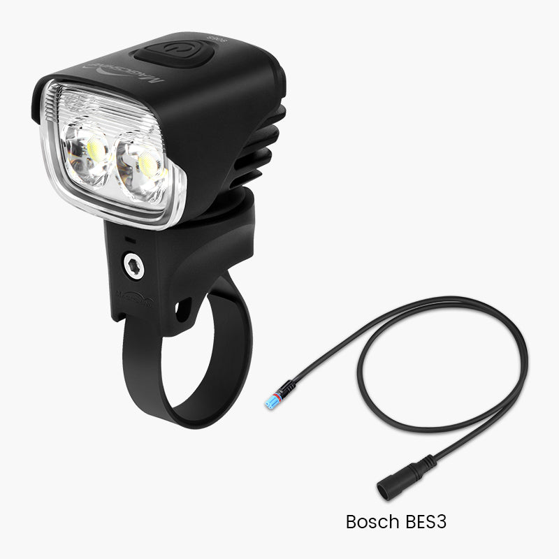 MJ-906S Efficiency E-Bike Light - MJ 906S Light Head + Bosch BES3 Cable