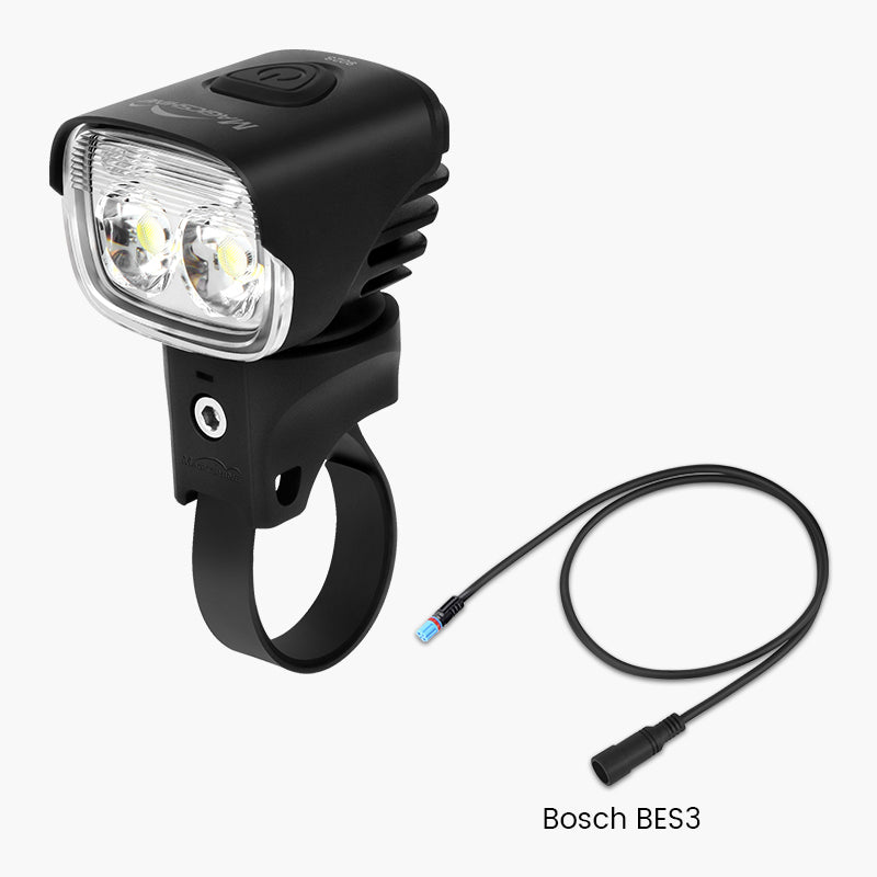 MJ-902S Efficiency E-Bike Light - MJ 902S Light Head + Bosch BES3 Cable